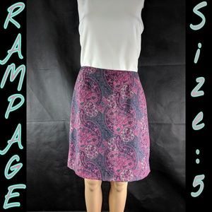 💖 RAMPAGE PAISLEY PRINT with LINING SIZE 5 💖